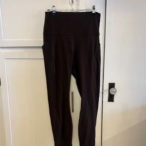 lululemon size 8 Brown Aligns 25 inch leg